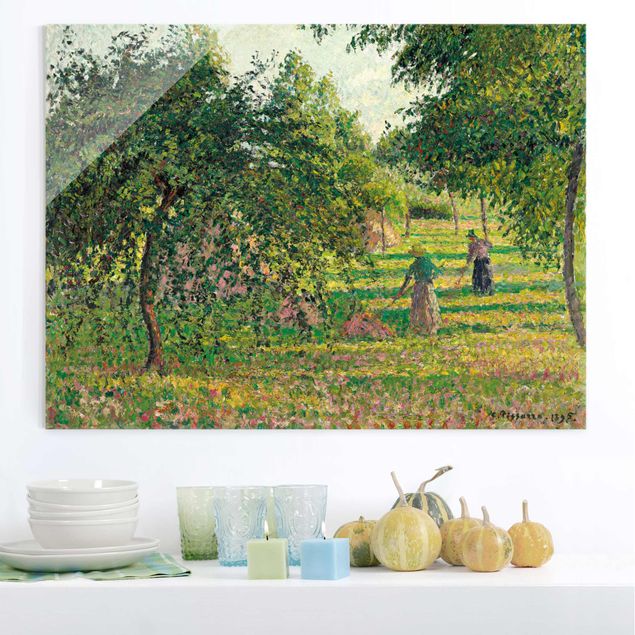 Glas Magnetboard Camille Pissarro - Apfelbäume