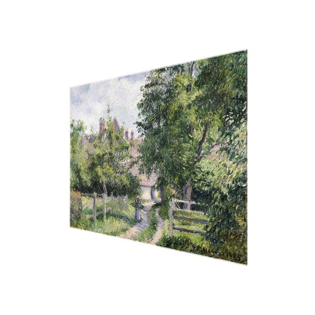 Glasbild - Kunstdruck Camille Pissarro - Saint-Martin bei Gisors - Impressionismus Quer 4:3