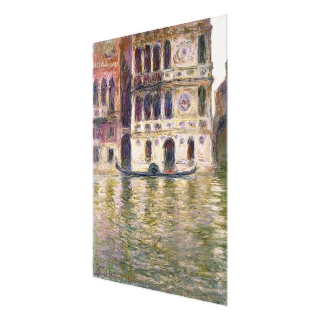 Glasbild - Kunstdruck Claude Monet - Der Palazzo Dario - Impressionismus Hoch 3:4