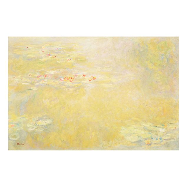 Glasbild - Kunstdruck Claude Monet - Der Seerosenteich - Impressionismus Quer 3:2