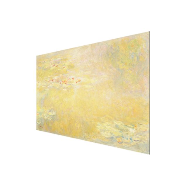 Glasbild - Kunstdruck Claude Monet - Der Seerosenteich - Impressionismus Quer 3:2