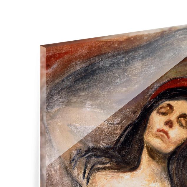 Glasbild - Kunstdruck Edvard Munch - Madonna - Expressionismus Hoch 3:4