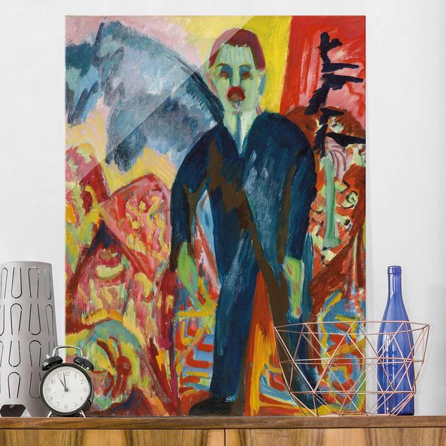 Glas Magnetboard Ernst Ludwig Kirchner - Der Krankenwärter