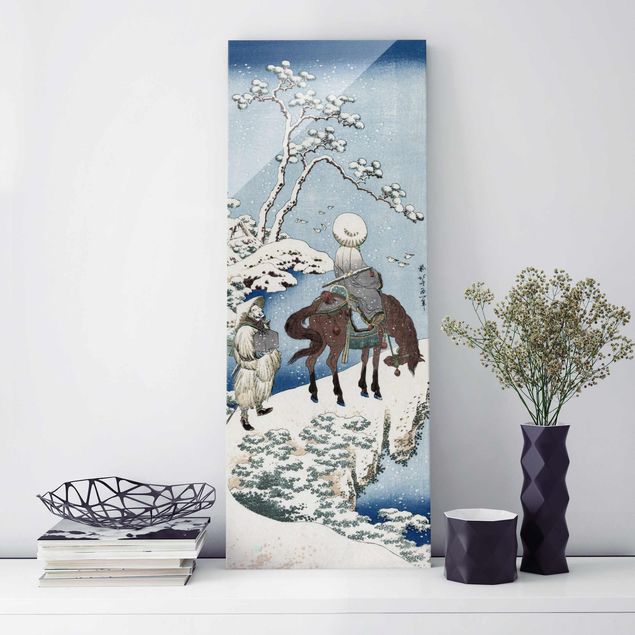 Glas Magnettafel Katsushika Hokusai - Der chinesische Dichter