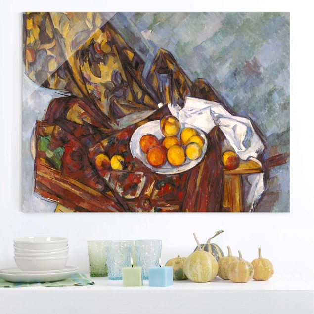Glas Magnetboard Paul Cézanne - Stillleben Früchte