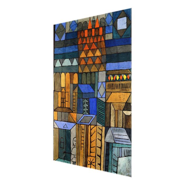 Glasbild - Kunstdruck Paul Klee - Beginnende Kühle - Expressionismus Hoch 3:4