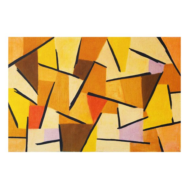 Glasbild - Kunstdruck Paul Klee - Harmonisierter Kampf - Expressionismus Quer 3:2