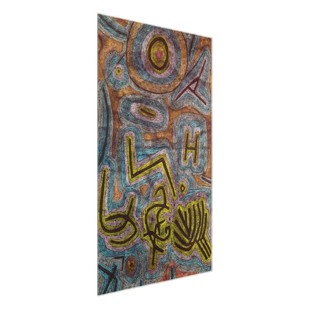 Glasbild - Kunstdruck Paul Klee - Katharsis - Expressionismus Hoch 2:3
