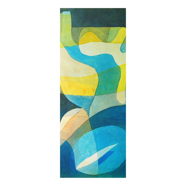 Glasbild - Kunstdruck Paul Klee - Lichtbreitung - Expressionismus Panorama Hoch