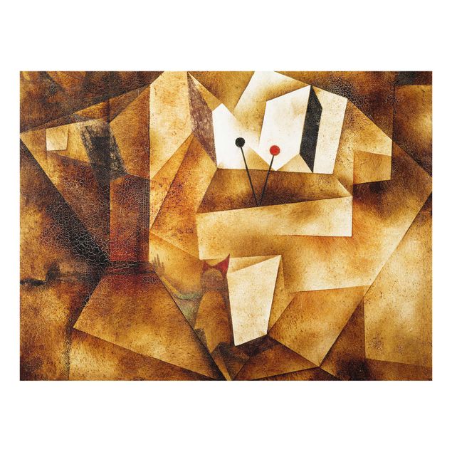 Glasbild - Kunstdruck Paul Klee - Paukenorgel - Expressionismus Quer 4:3