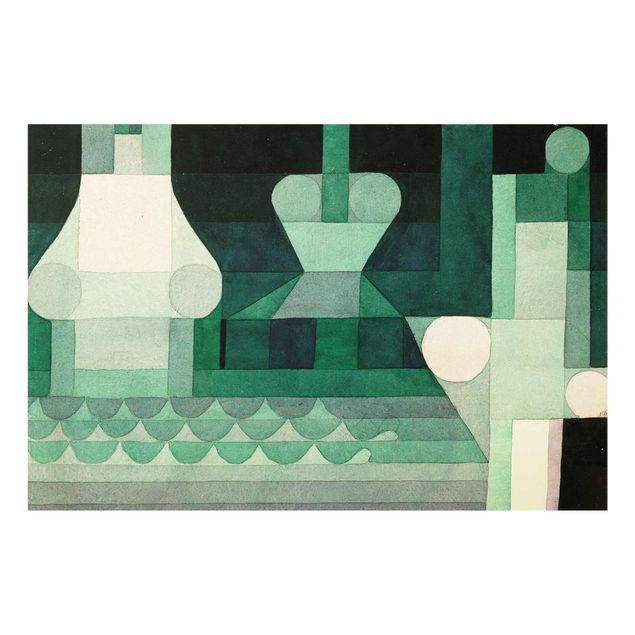 Glasbild - Kunstdruck Paul Klee - Schleusen - Expressionismus Quer 3:2