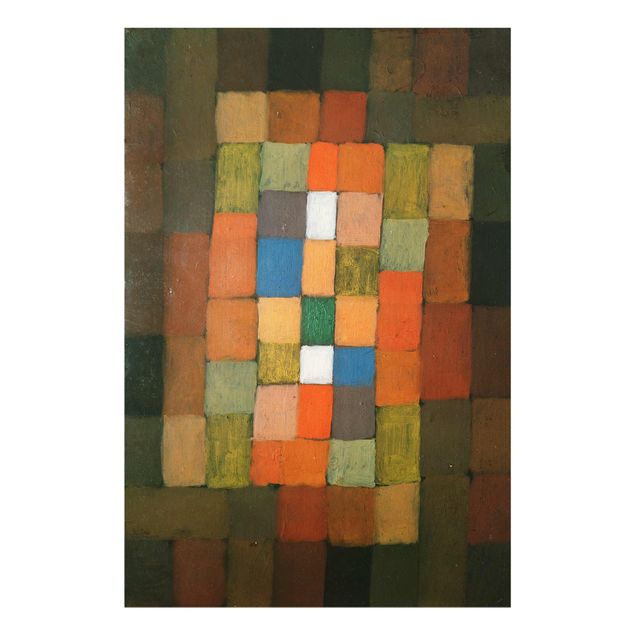 Glasbild - Kunstdruck Paul Klee - Statisch-Dynamische Steigerung - Expressionismus Hoch 2:3