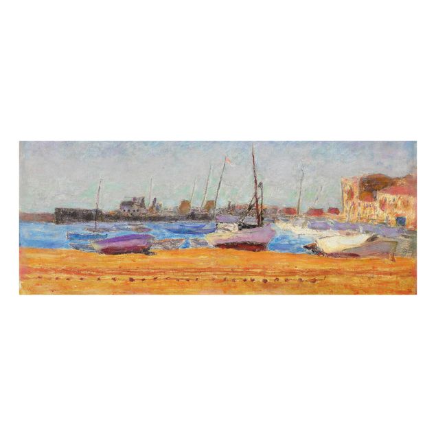 Glasbild - Kunstdruck Pierre Bonnard - Der Hafen von Cannes - Panorama Quer