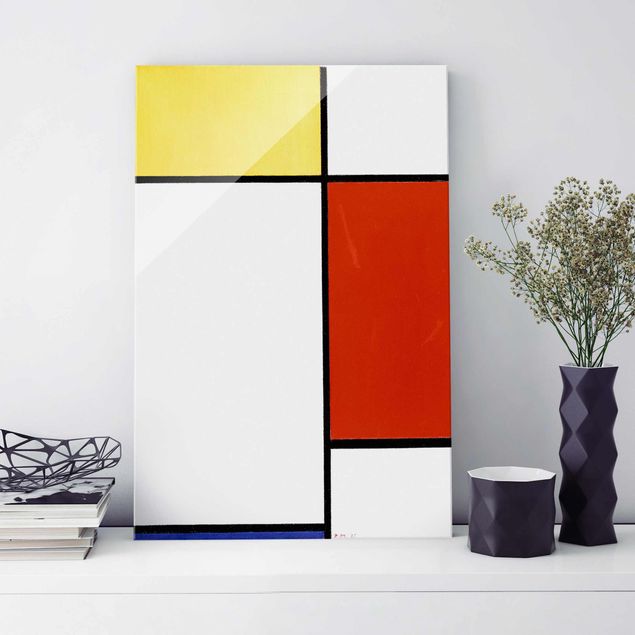 Glas Magnettafel Piet Mondrian - Komposition I