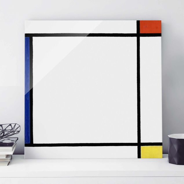 Glas Magnetboard Piet Mondrian - Komposition III