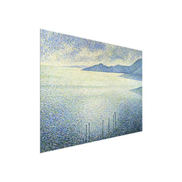 Glasbild - Kunstdruck Theo van Rysselberghe - Küstenszene - Quer 4:3