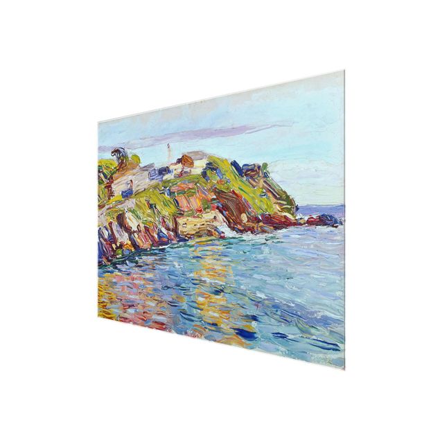 Glasbild - Kunstdruck Wassily Kandinsky - Bucht von Rapallo - Expressionismus Quer 4:3