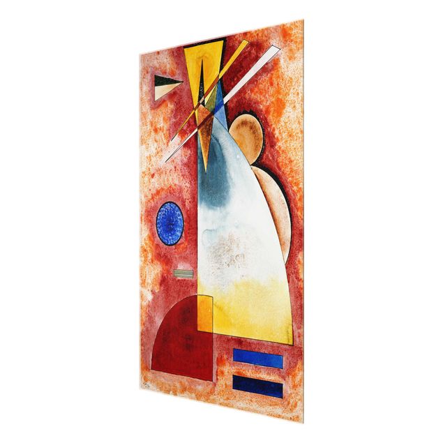 Glasbild - Kunstdruck Wassily Kandinsky - Ineinander - Expressionismus Hoch 2:3