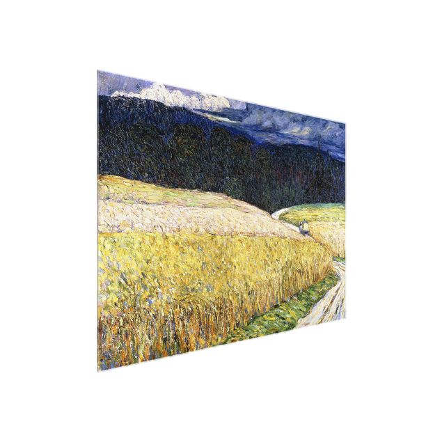 Glasbild - Kunstdruck Wassily Kandinsky - Kallmünz - Gewitterstimmung (Die Postkutsche) - Expressionismus Quer 4:3