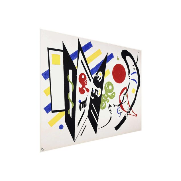 Glasbild - Kunstdruck Wassily Kandinsky - Reciproque - Expressionismus Quer 4:3