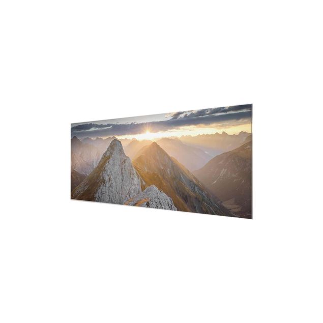 Glasbild - Lechtaler Alpen - Panorama