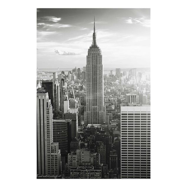 Glasbild - Manhattan Skyline - Hoch 2:3
