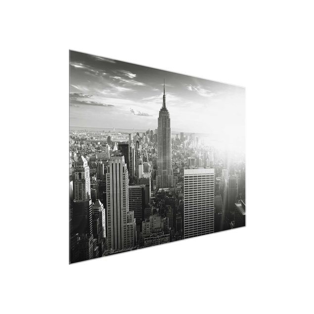 Glasbild - Manhattan Skyline - Quer 4:3