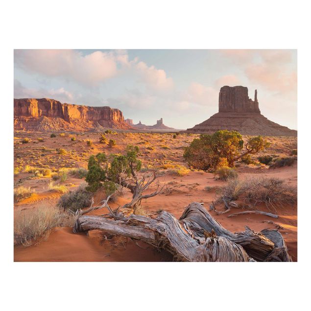 Glasbild - Monument Valley Navajo Tribal Park Arizona - Querformat 3:4