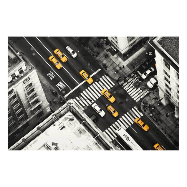 Glasbild - New York City Cabs - Querformat 2:3