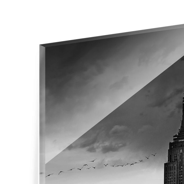 Glasbild - New York Rockefeller View - Quadrat 1:1