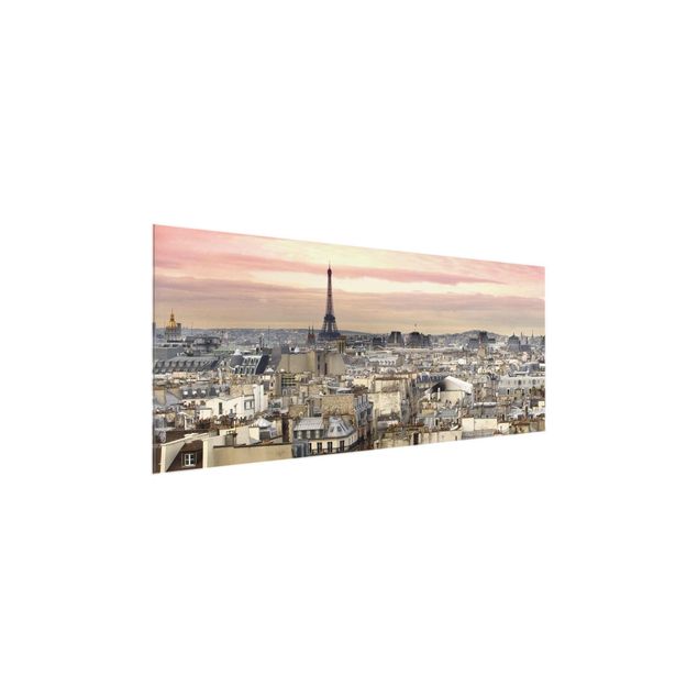 Glasbild - Paris hautnah - Panorama Quer