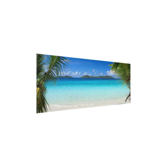 Glasbild - Perfect Maledives - Panorama Quer