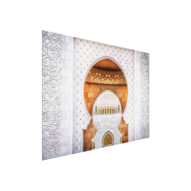 Glasbild - Tor der Moschee - Quer 4:3