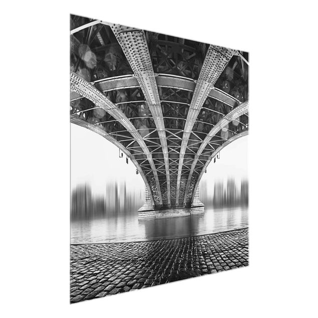 Glasbild - Under The Iron Bridge - Quadrat 1:1