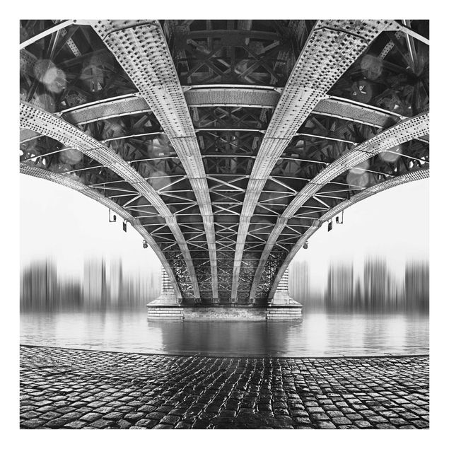 Glasbild - Under The Iron Bridge - Quadrat 1:1