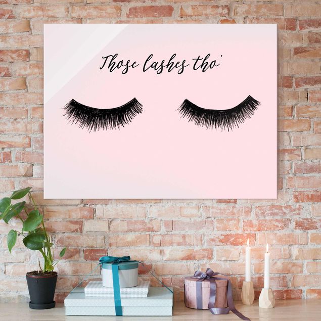 Glas Magnetboard Wimpern Chat - Lashes