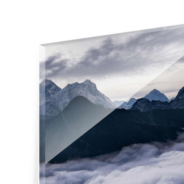 Glasbild - Wolkenmeer im Himalaya - Querformat 3:4