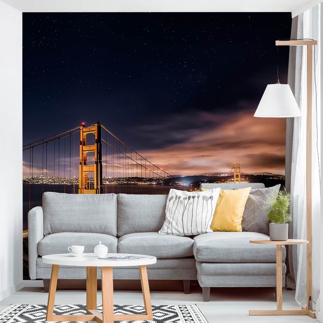 Fototapete - Golden Gate to Stars