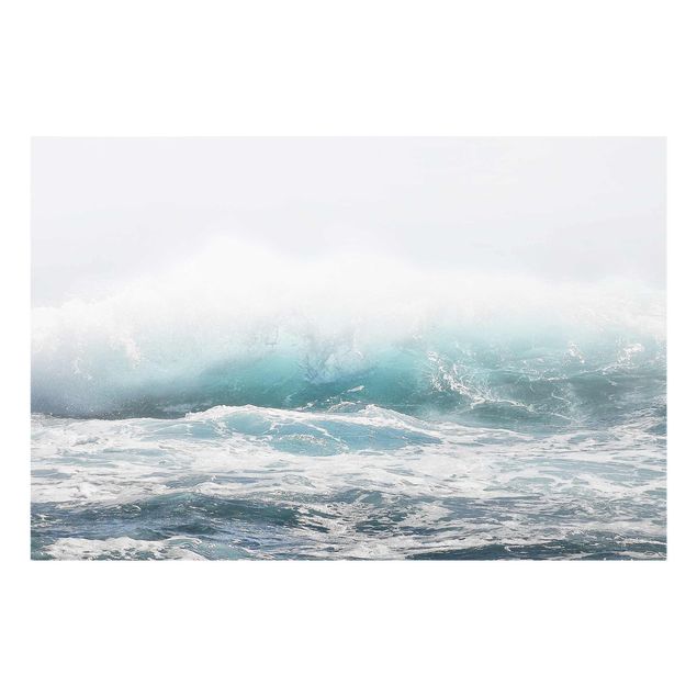 Glasbild - Große Welle Hawaii - Querformat