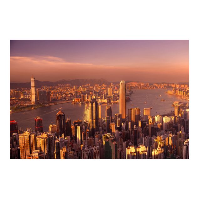 Fototapete - Hongkong Sunset
