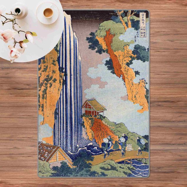 Teppich Natur Katsushika Hokusai - Ono Wasserfall
