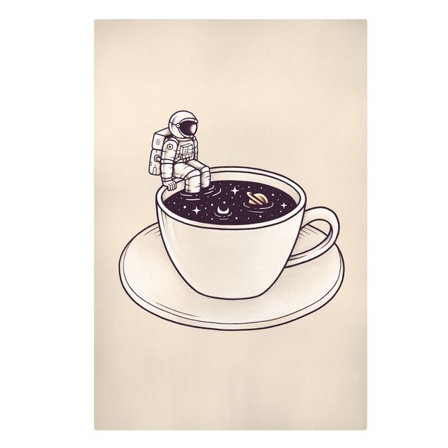 Leinwandbild - Kosmischer Kaffee - Hochformat 2:3