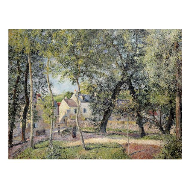 Leinwandbild - Camille Pissarro - Landschaft bei Osny in der Nähe einer Tränke - Quer 4:3