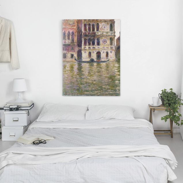 Leinwanddruck Claude Monet - Gemälde Der Palazzo Dario - Kunstdruck Hoch 3:4 - Impressionismus
