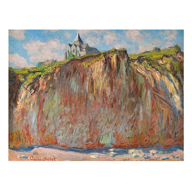 Leinwanddruck Claude Monet - Gemälde Die Kirche von Varengeville im Morgenlicht - Kunstdruck Quer 4:3 - Impressionismus