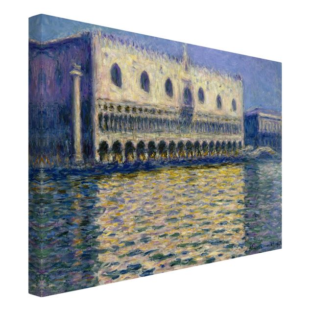 Leinwanddruck Claude Monet - Gemälde Dogenpalast - Kunstdruck Quer 4:3 - Impressionismus