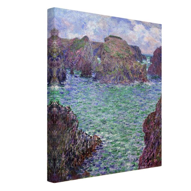 Leinwanddruck Claude Monet - Gemälde Port-Goulphar, Belle-Île - Kunstdruck Hoch 3:4 - Impressionismus