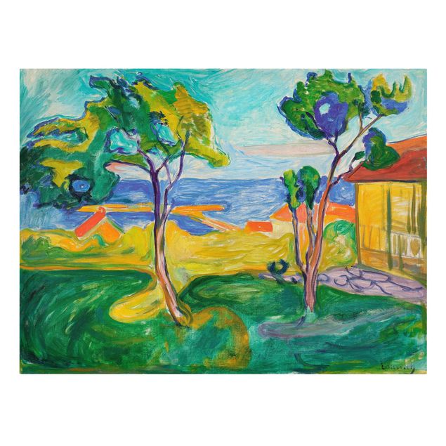 Leinwandbild - Edvard Munch - Der Garten in Åsgårdstrand - Quer 4:3
