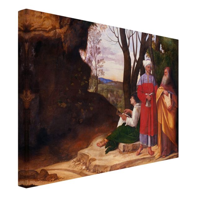 Leinwandbild - Giorgione - Die drei Philosophen - Quer 4:3
