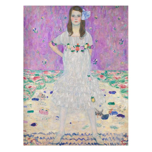 Leinwandbild Gustav Klimt - Kunstdruck Mäda Primavesi - Hoch 3:4 -Jugendstil